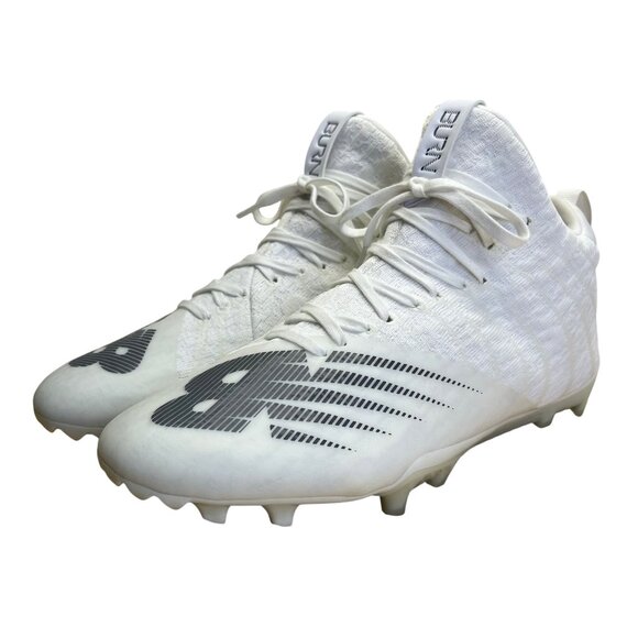 New Balance Men’s White & Grey Burn X2 Speed Track Lacrosse Shoes Size 9.5 main image 7